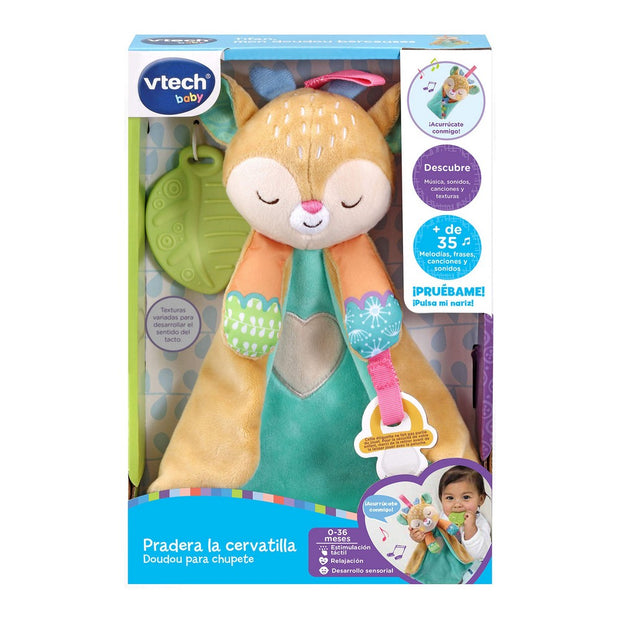 Teether for Babies Vtech La Cervatilla Meadow Fluffy toy 2-in-1