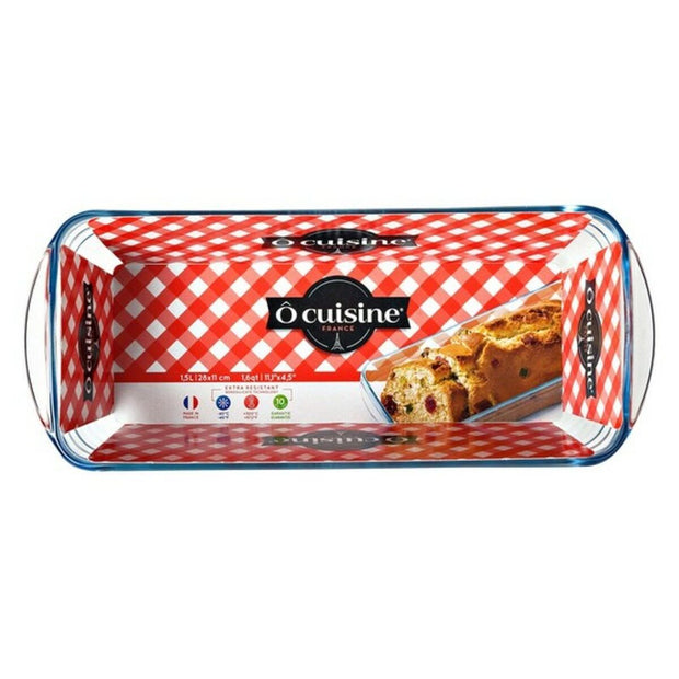 Ofenschüssel Ô Cuisine 835BC00 rechteckig Durchsichtig Glas (29 x 12 x 8 cm)