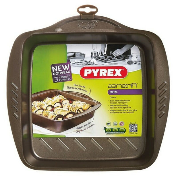 Ofenschüssel Pyrex Asimetria Metall (24 x 24 cm)