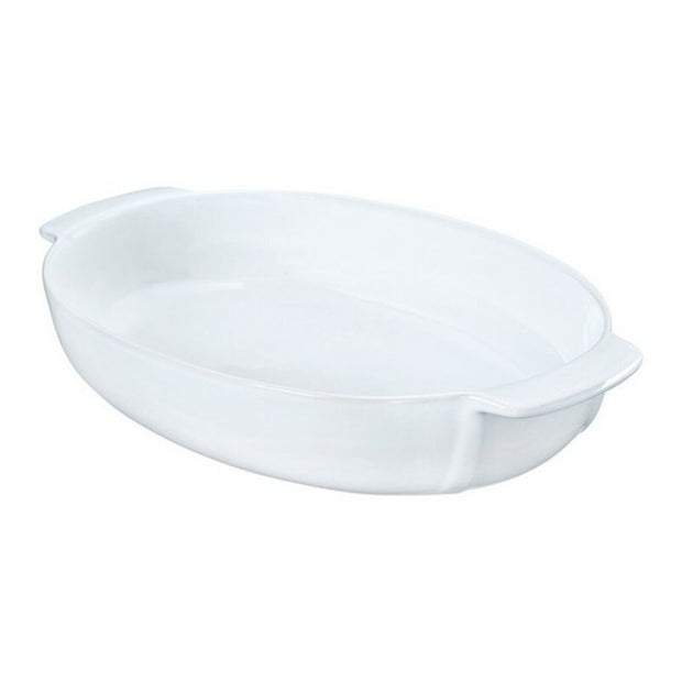 Ofenschüssel Pyrex Weiß aus Keramik (35 x 23 cm)
