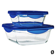 Lunchbox Pyrex Durchsichtig Borosilikatglas