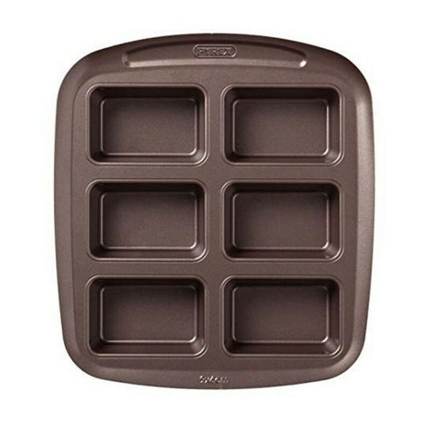 Gebäckbackform Pyrex Asimetria Verzinkter Stahl (6 Fächer)