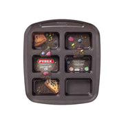 Gebäckbackform Pyrex Asimetria Verzinkter Stahl (6 Fächer)