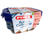 Lunchbox-Set Pyrex Cook & Go Kristall Durchsichtig (3 x 0,8 L)