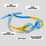 Kinder-Schwimmbrille Arena Spider Indigo Kinder