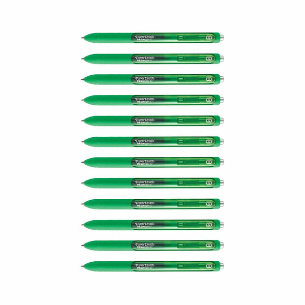 Gel pen Paper Mate Inkjoy Green (12 Units)