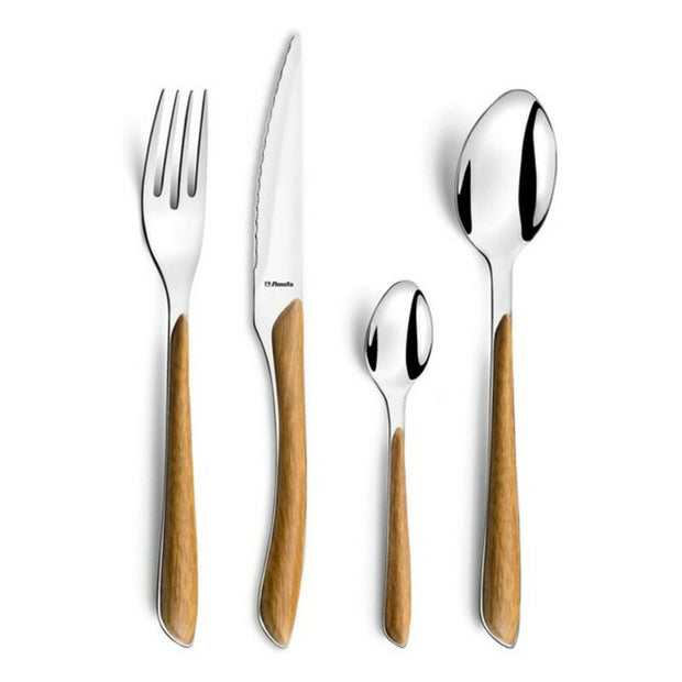 Besteckset Amefa 2274PWPA10C40 Holz Metall Edelstahl 24 Stücke