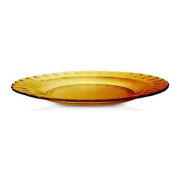 Flad plade Duralex Picardie Kristall Bernstein (Ø 26 cm)