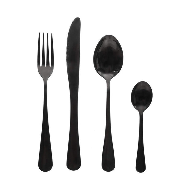 Besteck Shadow Schwarz Edelstahl (16 Stücke)