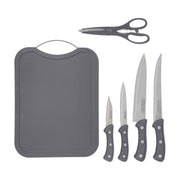 Schneidebrett-Set Secret de Gourmet Schere Messer x 4 6 Stücke