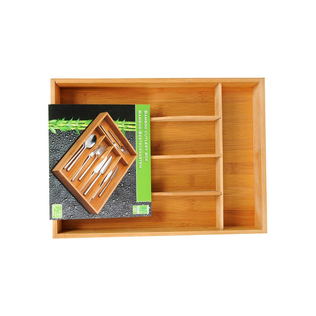 Besteckkasten 5five Holz Bambus (34 x 25 x 4,5 cm)