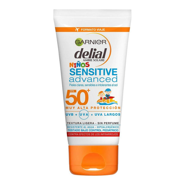 Sun Milk for Children Garnier Sensitive Advanced SPF 50+ (50 ml)