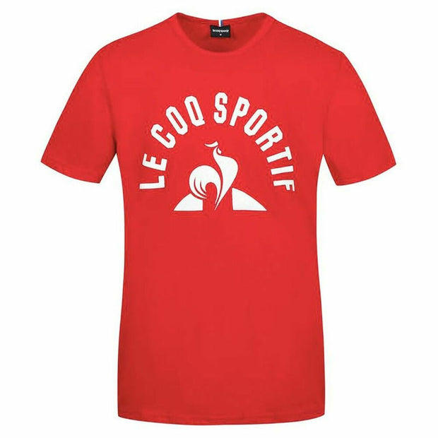 Herren Kurzarm-T-Shirt Le coq sportif Bat Nº2 Rot