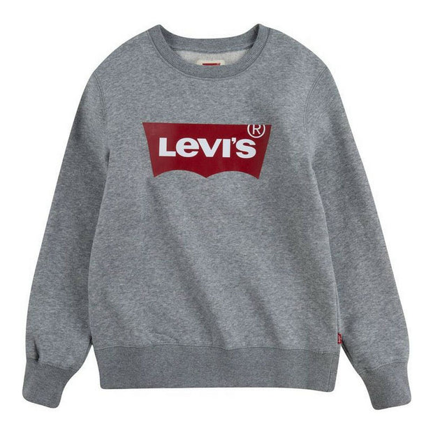 Kinder-Sweatshirt Levi's Batwing Crewneck Hellgrau