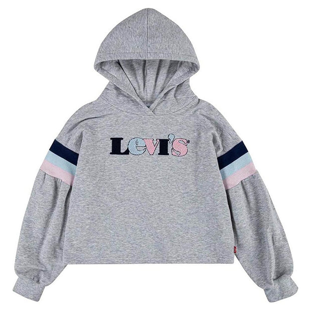 Unisex Sweater mit Kapuze Levi's Full Sleeve High Rise Hellgrau