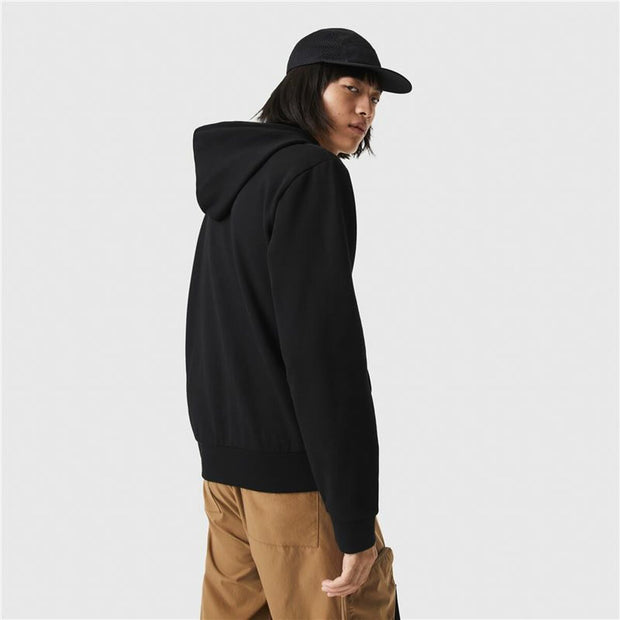 Herren Sweater mit Kapuze Lacoste Schwarz