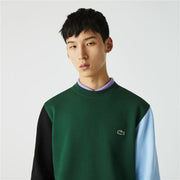 Herren Sweater ohne Kapuze Lacoste grün
