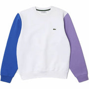 Herren Sweater ohne Kapuze Lacoste Sweatshirt Weiß
