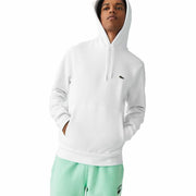 Herren Sweater mit Kapuze Lacoste Sweatshirt Weiß