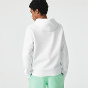 Herren Sweater mit Kapuze Lacoste Sweatshirt Weiß