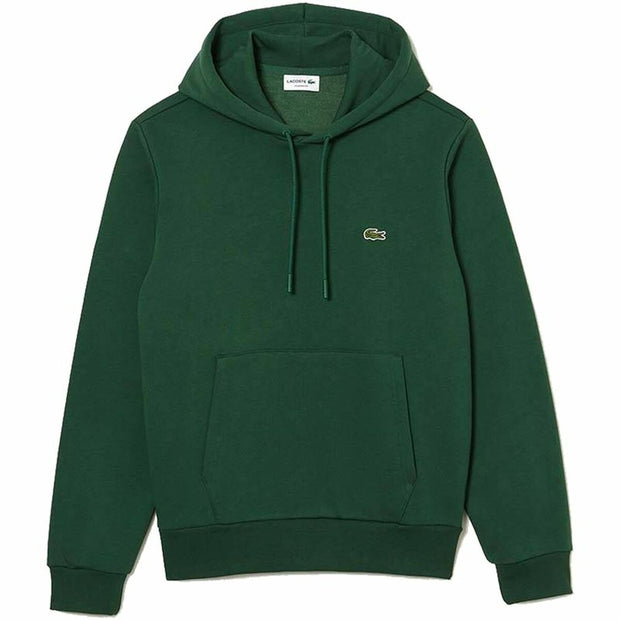 Herren Sweater mit Kapuze Lacoste Sweatshirt grün