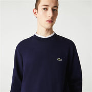 Herren Sweater ohne Kapuze Lacoste Dunkelblau
