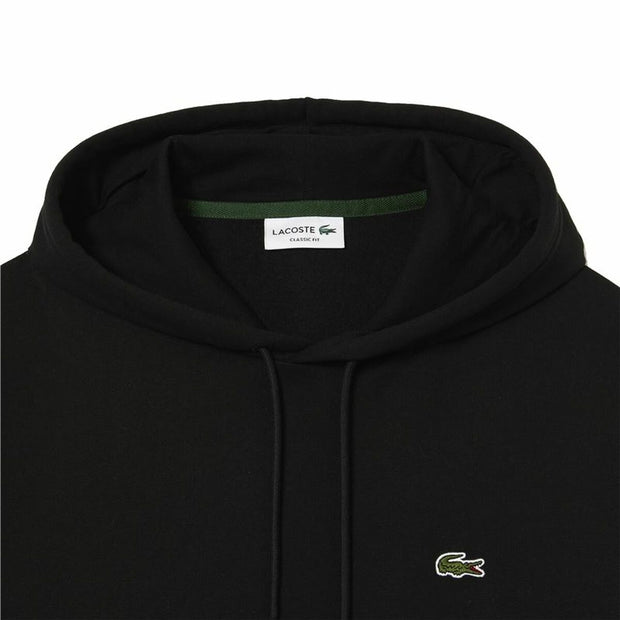 Herren Sweater mit Kapuze Lacoste Schwarz