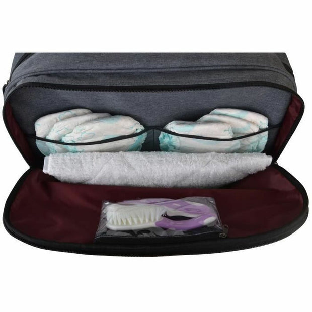 Diaper Changing Bag Baby on Board Grey