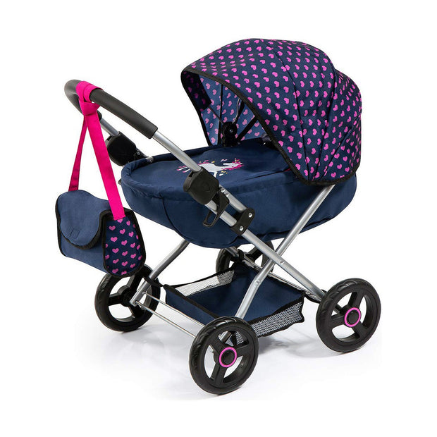 Doll Stroller Reig Cosy Navy Blue 58 cm