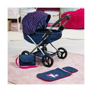 Doll Stroller Reig Cosy Navy Blue 58 cm