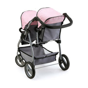 Doll Stroller Reig Grey Pink Twinned