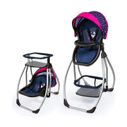 Highchair Reig Navy Blue Cradle for dolls Convertible