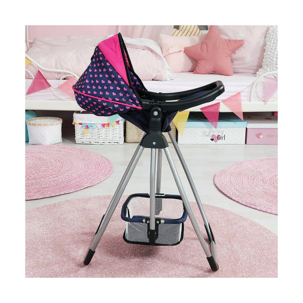 Highchair Reig Navy Blue Cradle for dolls Convertible