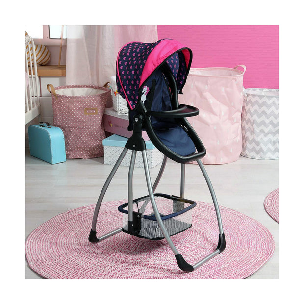 Highchair Reig Navy Blue Cradle for dolls Convertible