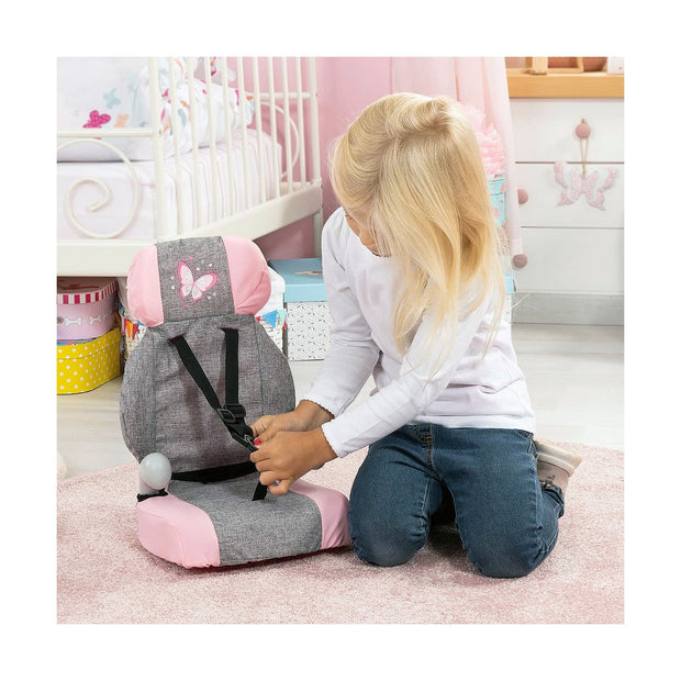 Chair for Dolls Reig Deluxe Grey Car Pink