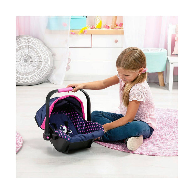 Chair for Dolls Reig Deluxe Car Pink Navy Blue