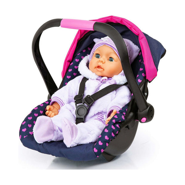 Chair for Dolls Reig Deluxe Car Pink Navy Blue