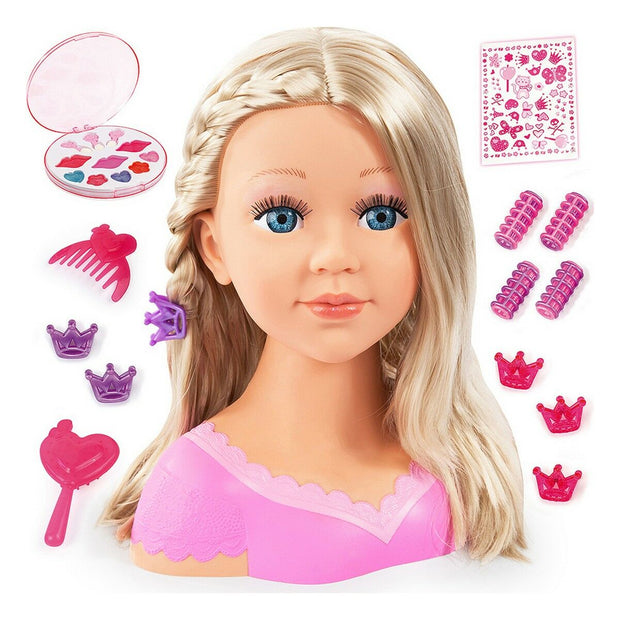 Bust Reig Charlene Super Model Blonde Wig Hair and make-up