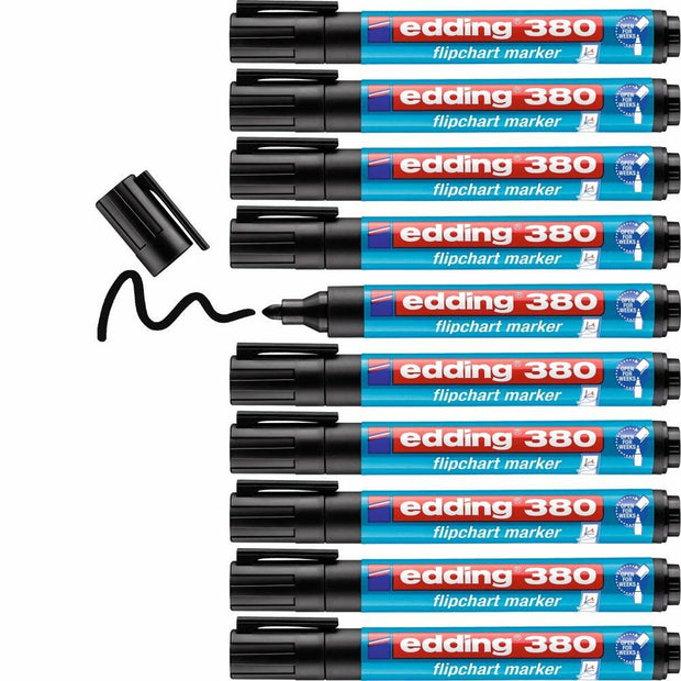 Marker Edding 380 Flipchart Black (10Units)