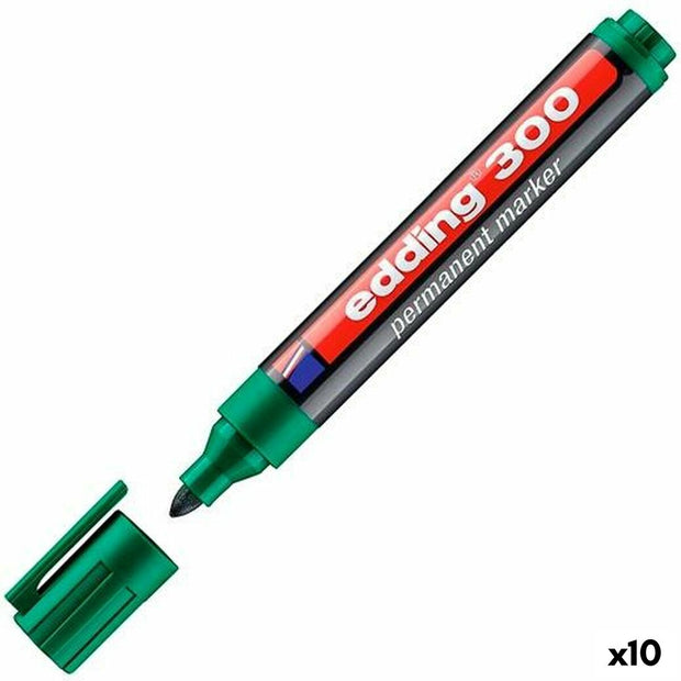 Permanent marker Edding 300 Green (10Units)