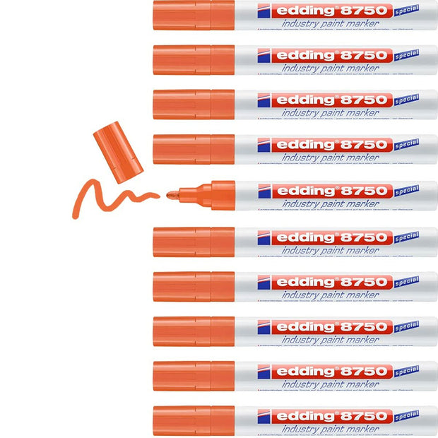 Permanent marker Edding 8750 Orange 10Units