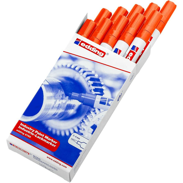 Permanent marker Edding 8750 Orange 10Units