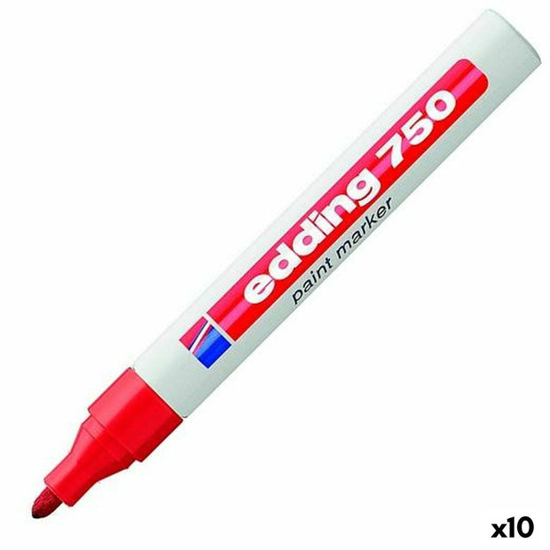 Permanent marker Edding 750 Red 10Units