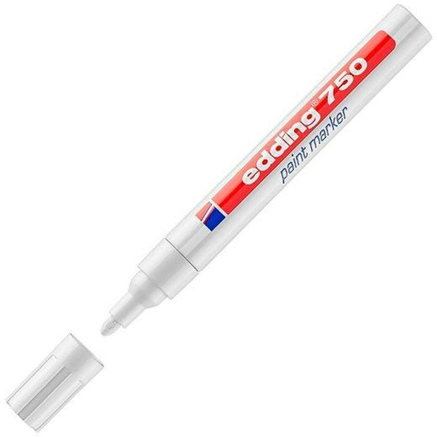 Permanent marker Edding 750  White 10Units