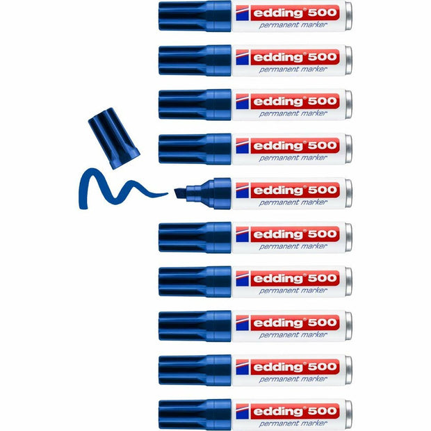 Permanent marker Edding 500 Blue 10Units