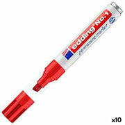 Permanent marker Edding Nº1 Red 10Units