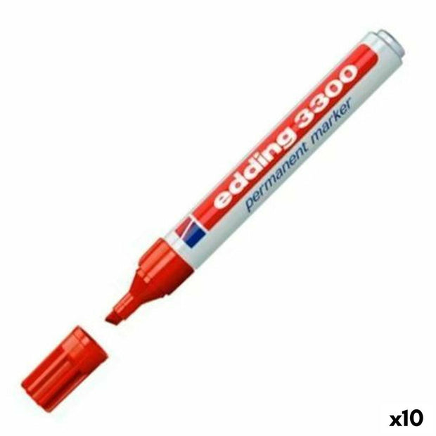 Permanent marker Edding 3000 Red 10Units