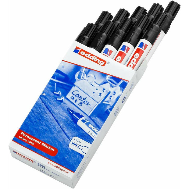 Permanent marker Edding 3300 Black 10Units