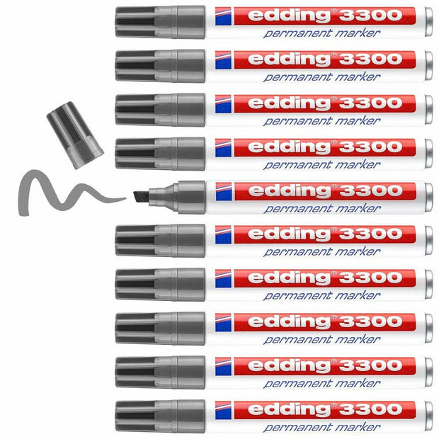 Permanent marker Edding 3300 Grey 10Units