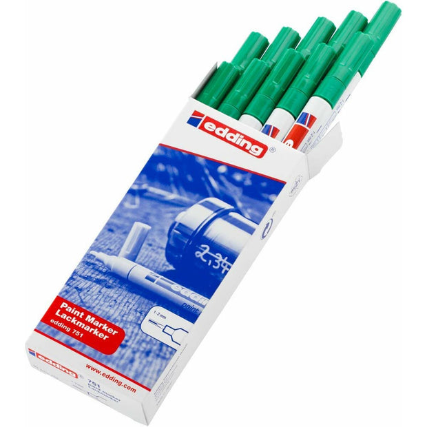 Permanent marker Edding 751 Green 10Units